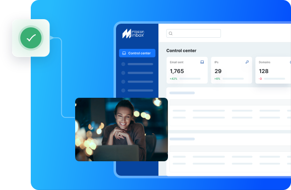 Painel de controle do Mission Inbox